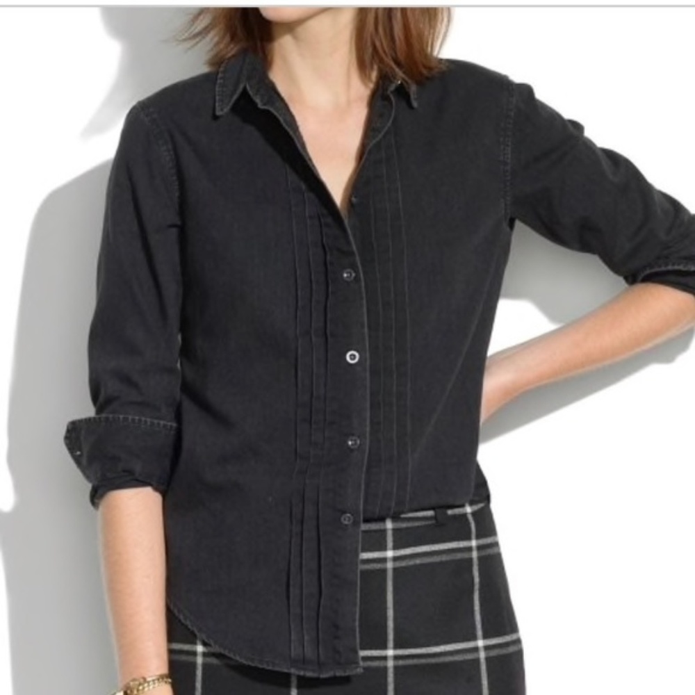 Madewell Pintuck Denim Shirt